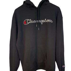 Mens Black Champion Hoodie  Size 2XL/ See Desc